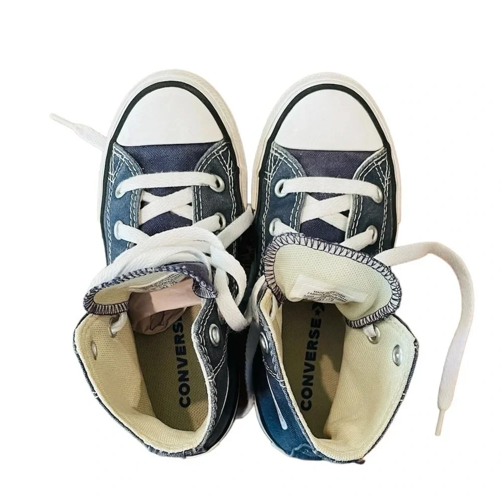 Converse kids Chuck Taylor All Star Utility lace-up sneakers SZ 11.5 blue white